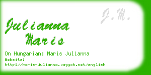 julianna maris business card